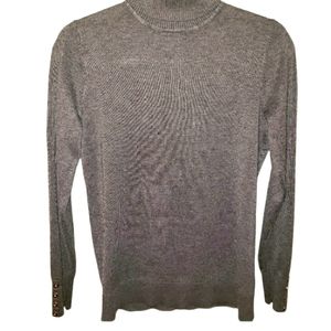 Carolyn Taylor Charcoal Turtleneck Sweater